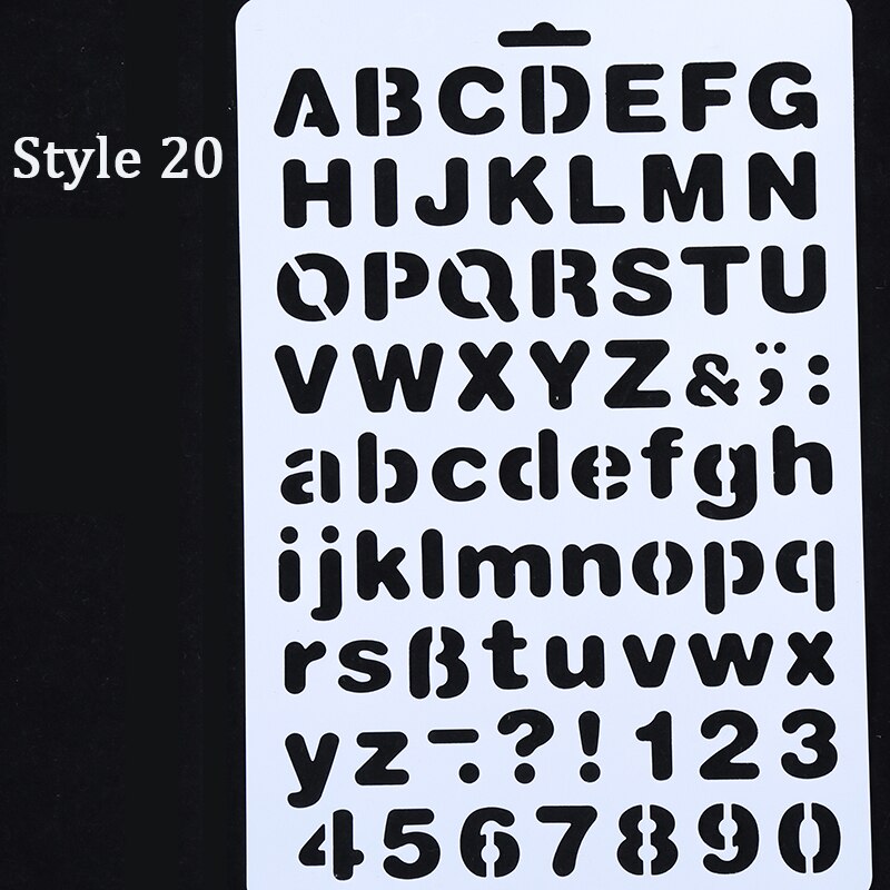 10Pcs Drawing Painting Stencils Scale Template Set 8.3 X 11.7 inch, Plastic Shape Scrapbook Stencils Graphics Stencils for Child: Style 20