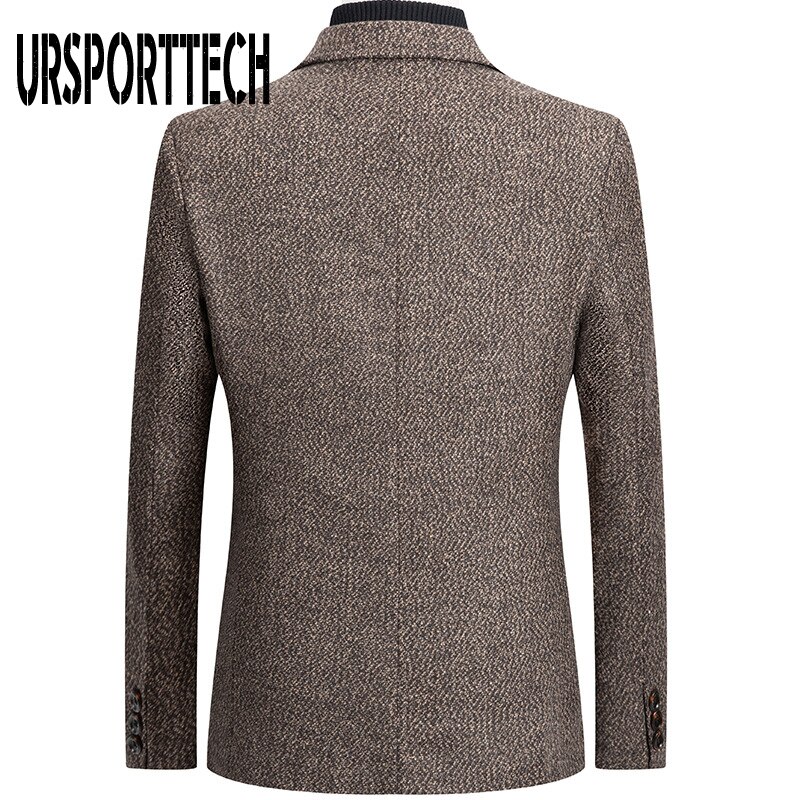 printemps automne hommes Plaid Blazer affaires décontracté hommes coupe ajustée costume veste grande taille décontracté hommes Blazer veste