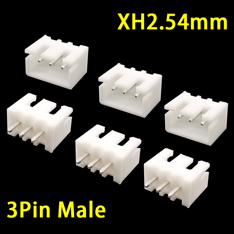 100 Stuks JST XH2.54 Mannelijke Vrouwelijke Materiaal Connector Leads Pin Header Behuizing 2/3/4/5 Pin terminal Plug Vrouwelijke Socket Plastic Schelpen: Donkergrijs