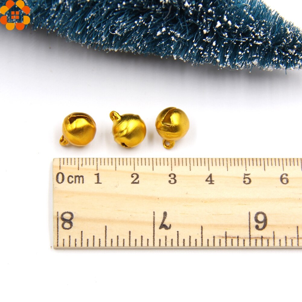 100 Pcs 10 Mm Jingle Bells Gold &amp; Sliver Ijzer Losse Kralen Met Geluiden Festival Christmas Party Decoratie Diy Ambachten accessoires