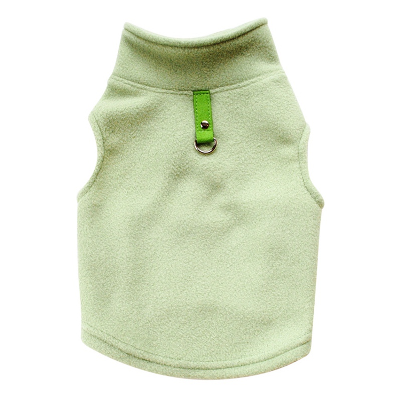 Huisdier Kleding Fleece Hond Harnas Vest Jasje Puppy t-shirt Voor Kleine Honden Hond Vesten Voor Chihuahua Franse Bulldog: green / S