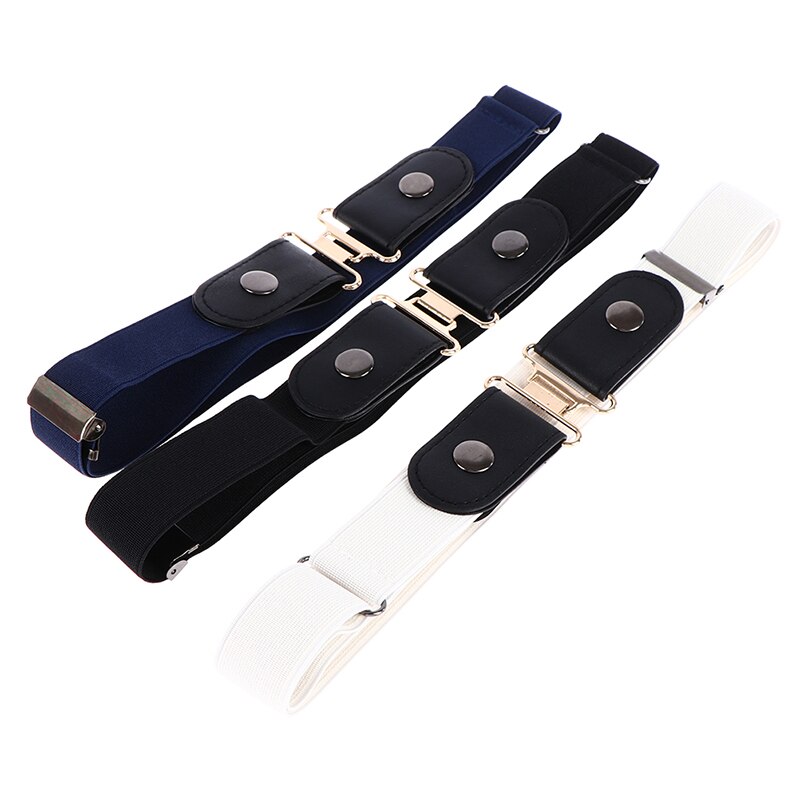 Women Buckle Stretch Belt Belt Invisible Elastic Waist Belt Unisex Jeans Pants