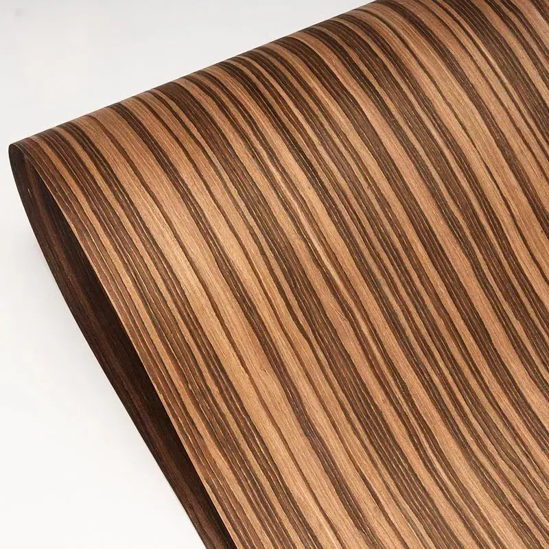 Hoja de chapa de madera amarilla de ébano, tecnología delgada de 0,25mm, bricolaje para altavoz, Panel de pared, muebles, silla, escritorio, piel Interior, Auto