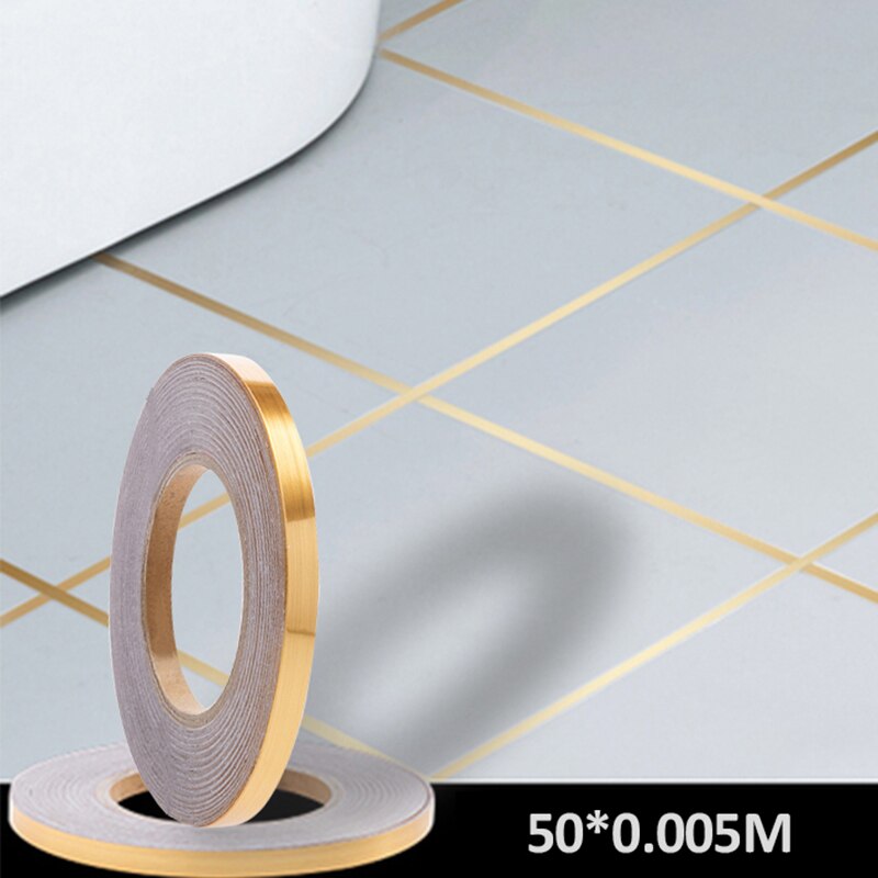 Vanntett gulv søm klistremerke vanntett vegg klistremerke til soverom stue stripe mellomrom forsegling folie teip stripe diy pvc striper-