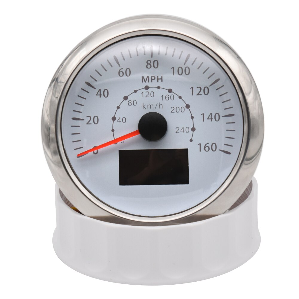 3 in 1 Multifunktions GPS Tacho 0-160MPH 0-240 km/h 85mm Lcd-Computer-geschwindigkeitsmesser-grüNe 7 Farbe Hintergrundbeleuchtung Meter mit Zahn REISE Laufleistung