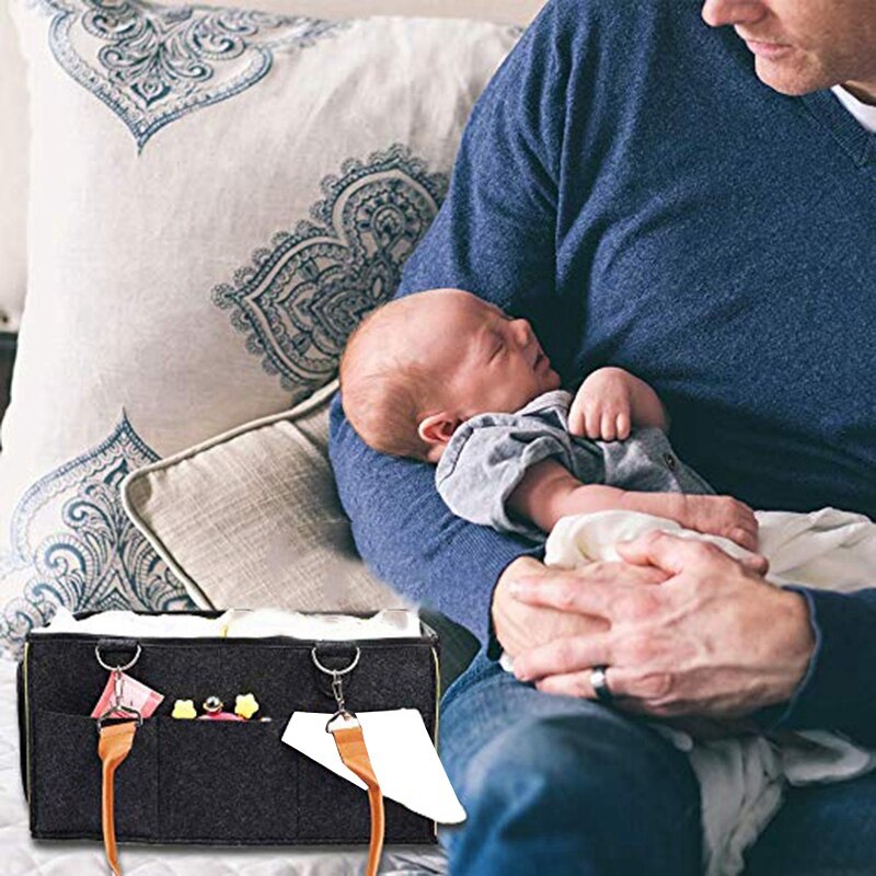 Tragbare Baby Windel Caddie Organizer Tote Windel Caddie Organizer Große Größe Kindergarten Wesentliche Lagerplätze für Ändern Tisch oder