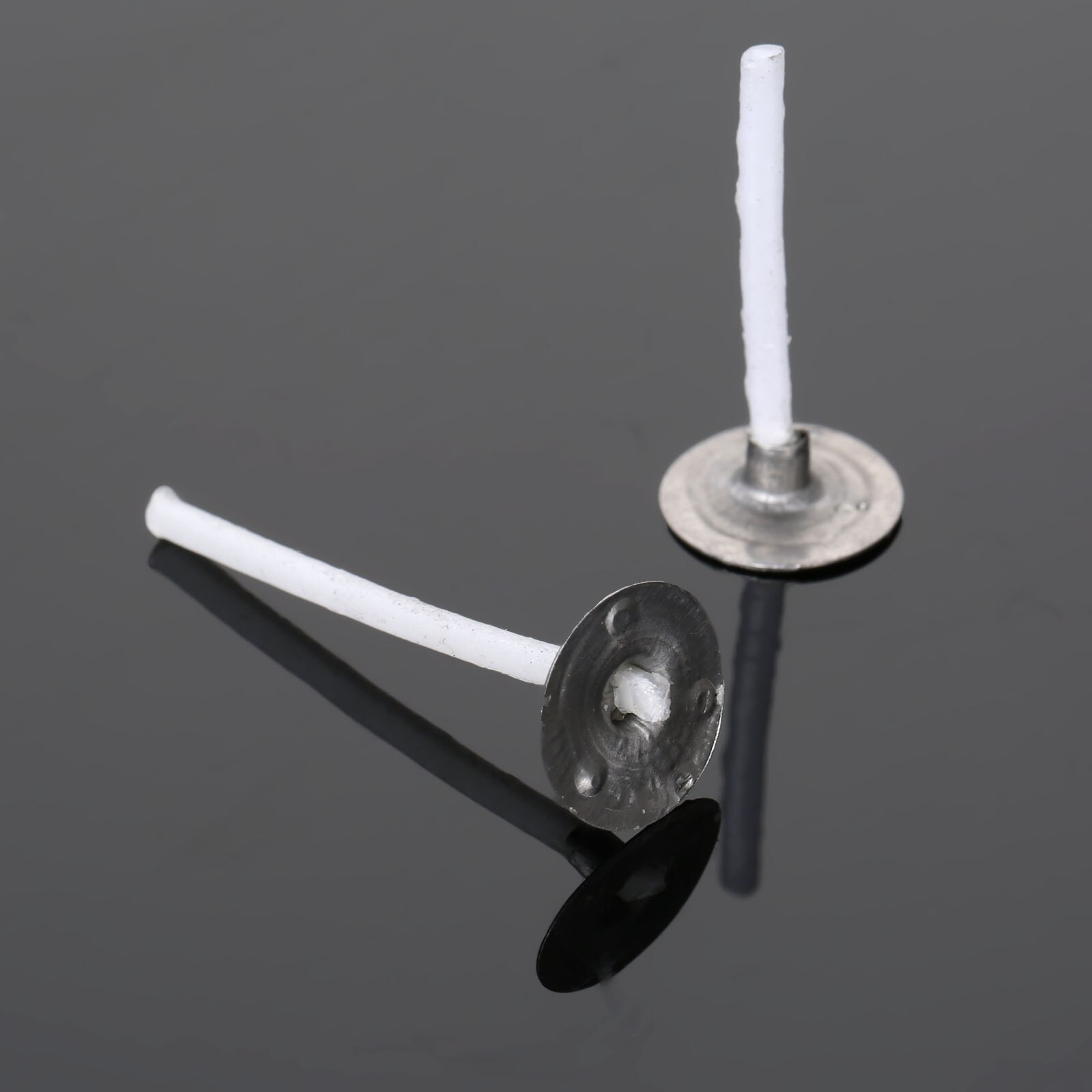 100pcs Candle Wicks Cotton Core Waxed Wicks with Sustainer for Candle Making 15/18/20/25/30cm