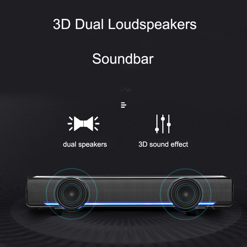 SADA V-196 USB Desktop Subwoofer Lautsprecher 3D S... – Vicedeal