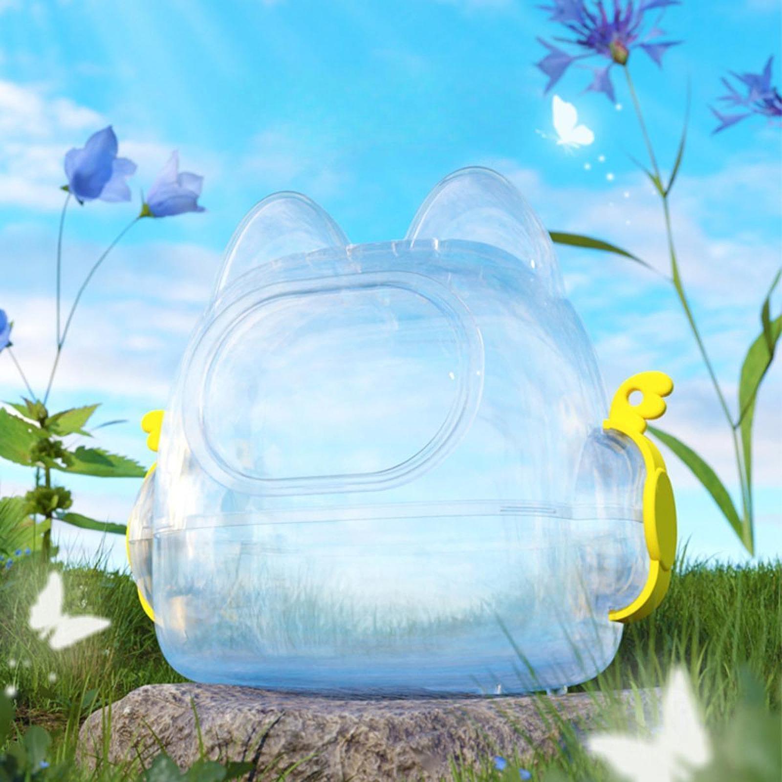 Gaiola transportadora de hamster acrílico ao ar livre pequeno animal transportar gaiola para cobaia pet saída viajar saco de transporte
