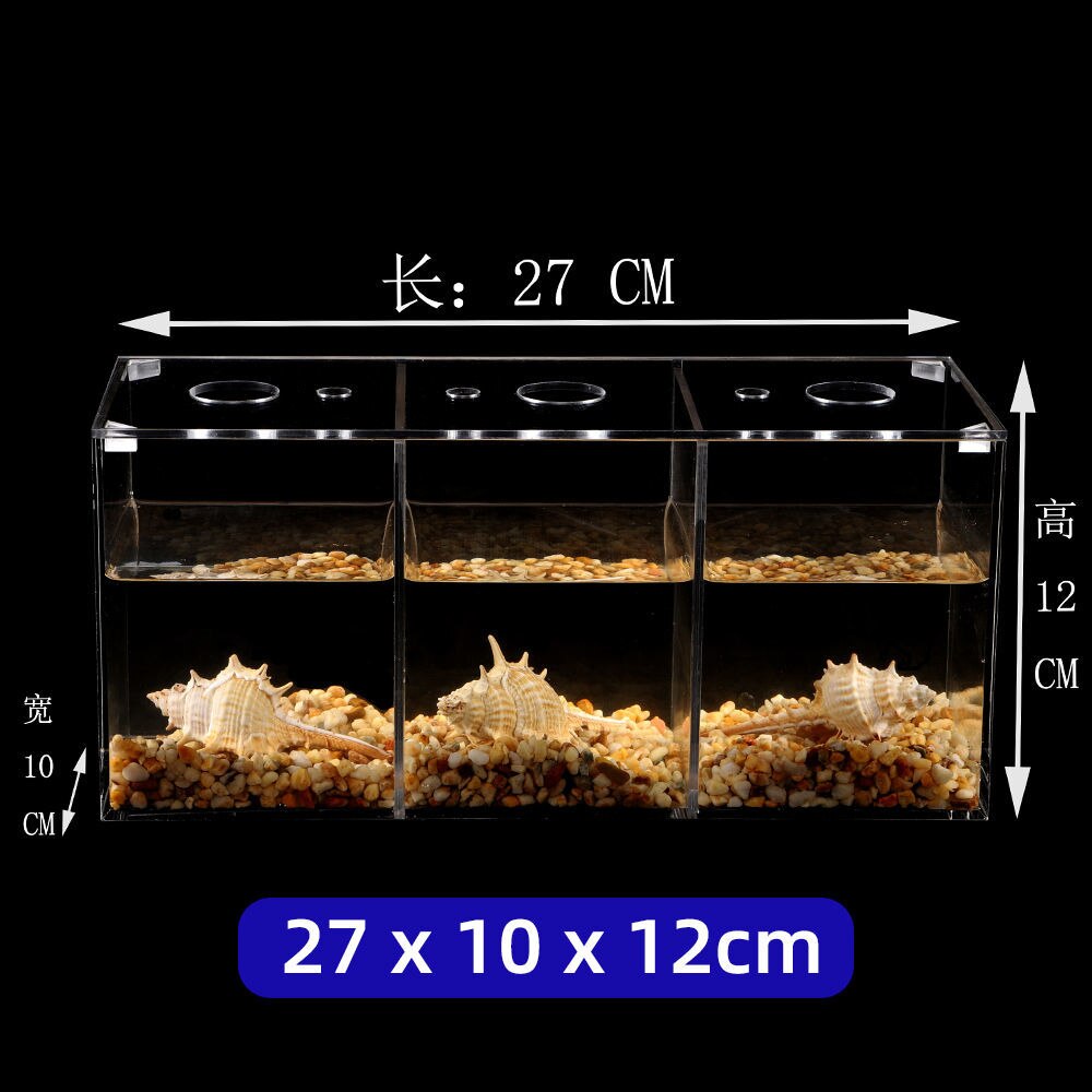 Mini tanque de peces de acrílico, Ornamental, Betta, acuario, paisajismo, ecológico, tanques de tortugas, decoraciones de escritorio para el hogar y la Oficina