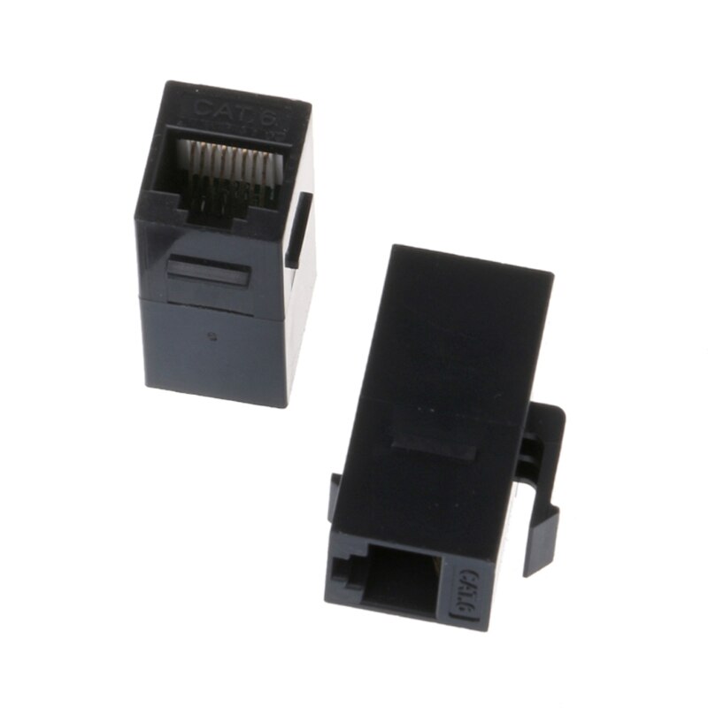 2 Ports RJ45 Network Wall Plate With Female to Female Connector