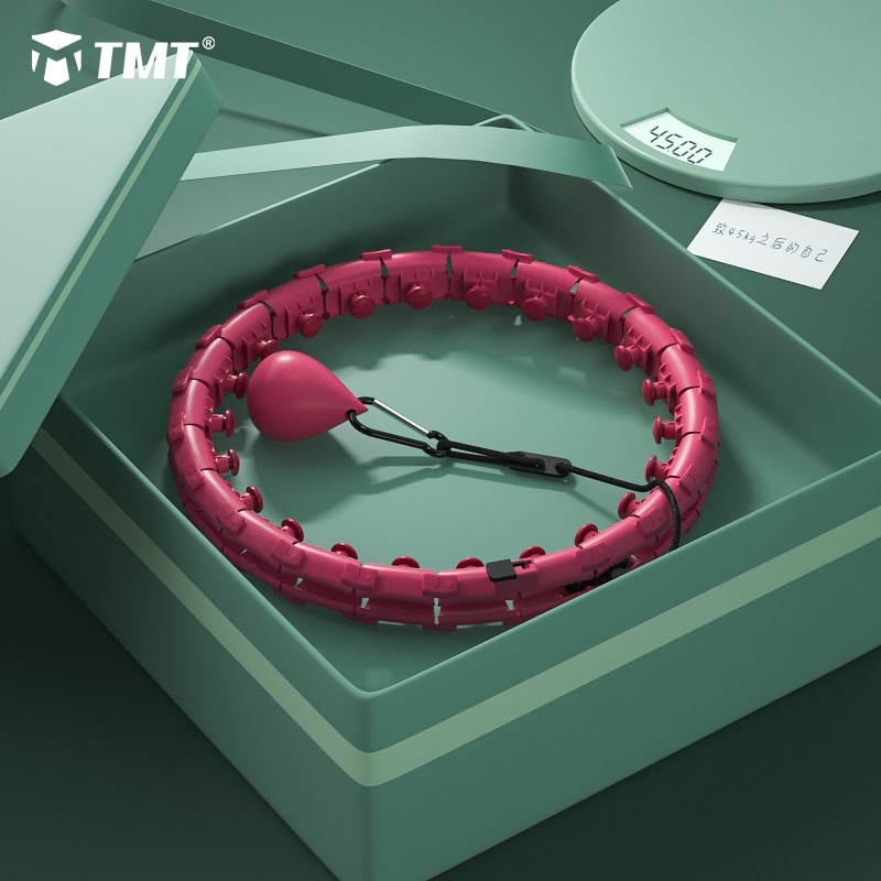 TMT 18-24 Section Sport Hoops Detachable 360° Smart Massage Thin Waist Hoop Fitness Equipment for Weight Loss Home Training Gym