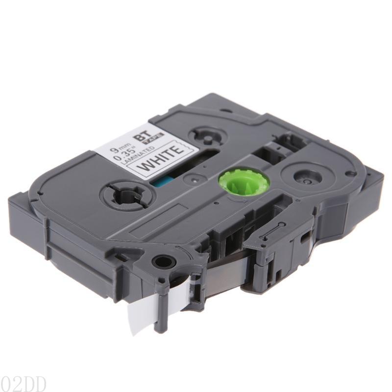 Ap28 tze -221 9mm bredd 8m längd etikettejp för p-touch etikettskrivare svart på transparent/vit/röd/blå/gul/grön
