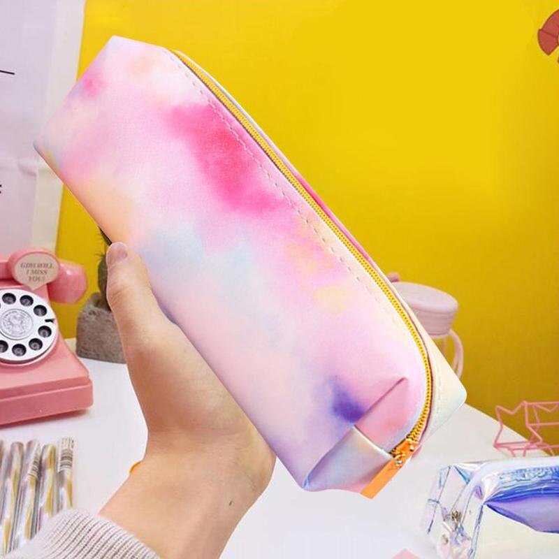 Girl Heart Dream Colorful Series Pencil Bag Stationery School Case Supplies Stationery Colorful Up Make Bag Pencil K7K4
