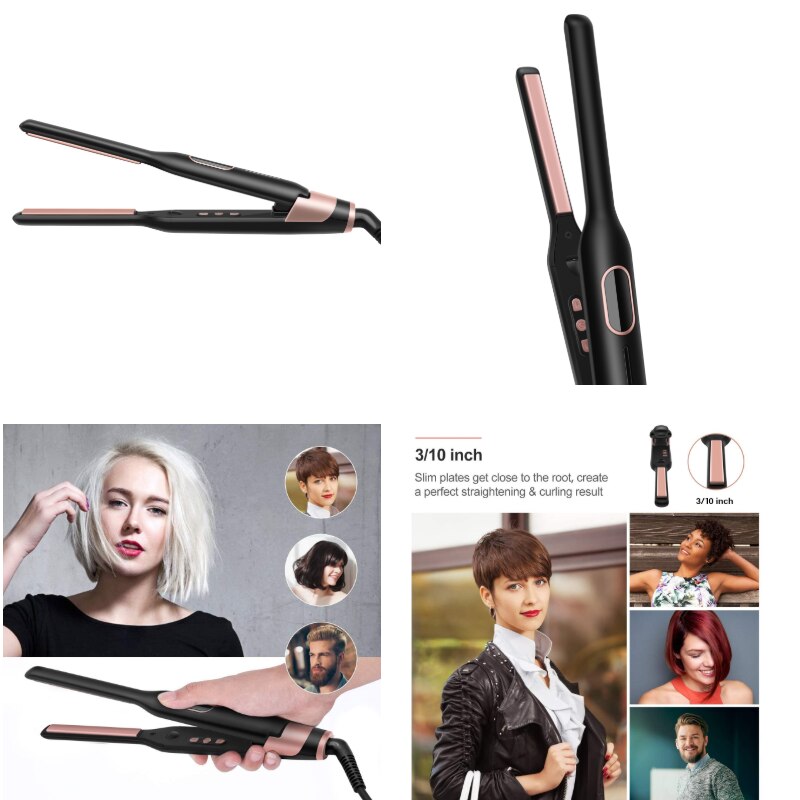 WEIDZ – fer à lisser , plaques de 8mm pour lisser les cheveux