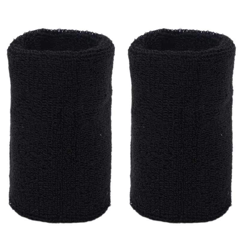 Bandeau de Poignet en Coton Anti-Humidité, Support de Poignet, Absorbant, Évaccorporelle, 202 létique, Tennis, Basket-Ball, Gym, 1/2 Pièces: Gris clair