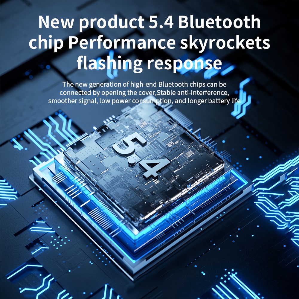 Cuffie bluetooth 5.4 auricolari wireless aperti 45 ore di riproduzione doppio microfono chiamate chiare cuffie sportive a conduzione aerea auricolari