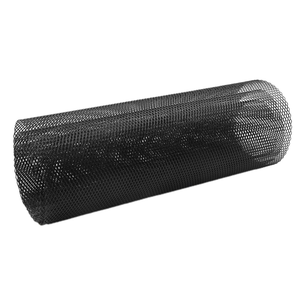 Universal Rhombic Grille Mesh Sheet Black Aluminum Alloy Car Vehicle Black