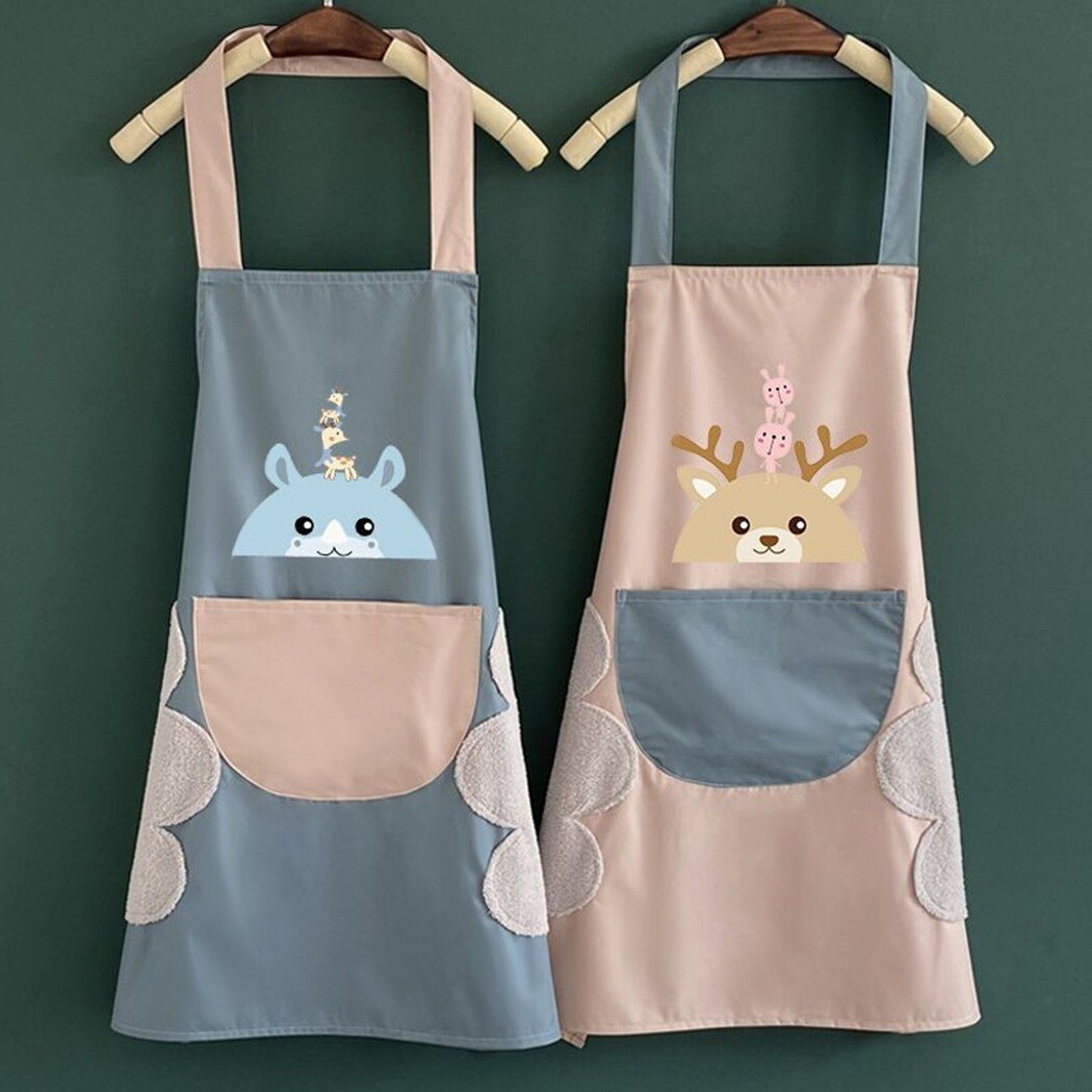1x Apron Kitchen Waterproof Apron BBQ Cooking Baking Apron With Big Pocket 71*67cm Unisex For BBQ Picnic