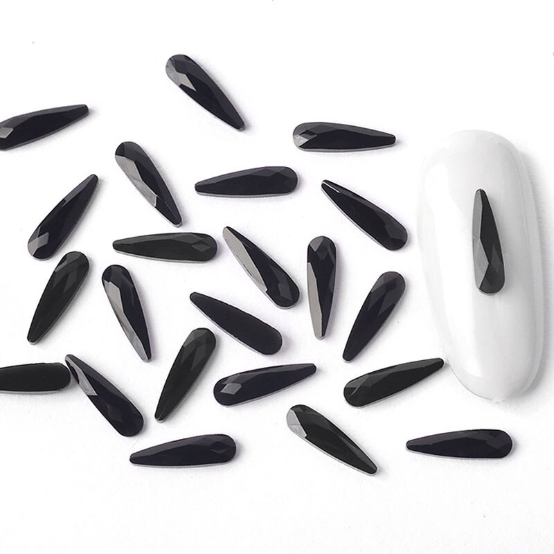 10 Uds. Crystal AB colorida gota de agua arte de uñas diamantes de imitación súper brillante 3D uñas arte en las uñas con piedras decoración gemas DIY manicura: 1163