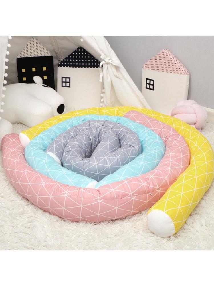 Almohada larga para niños, cerca de cama, cuna anticolisión, cabecera, parachoques suave para cuna