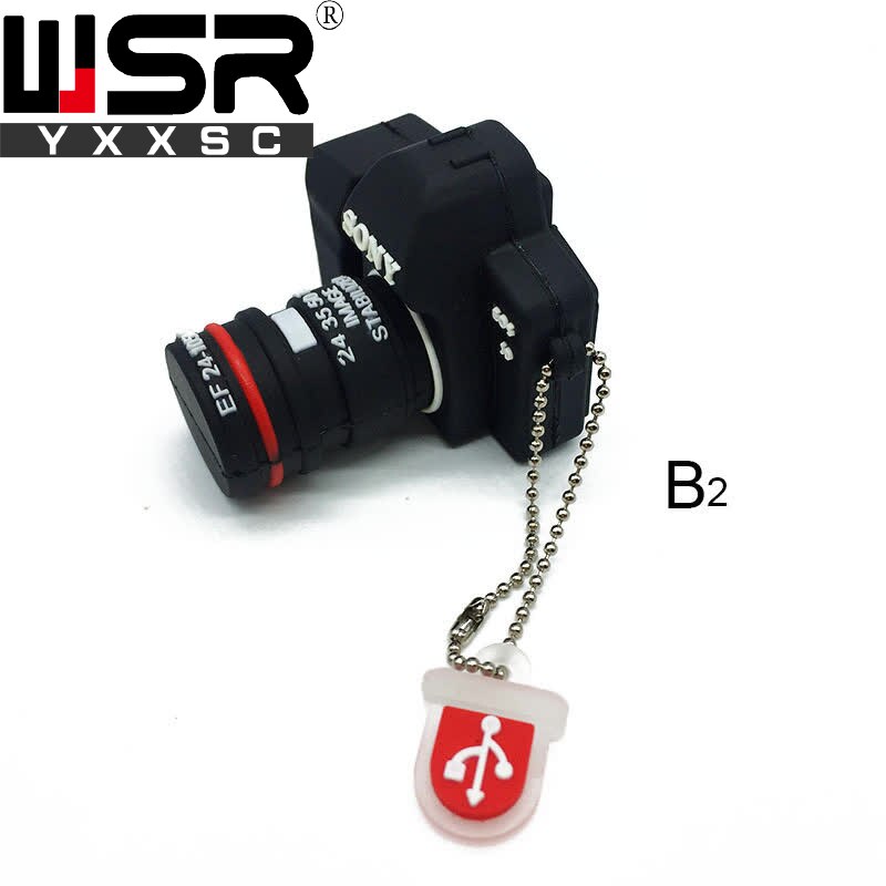 Wsryxxsc camera usb flash drive waterproof flash drive 64gb 32gb 16gb 8gb 4gb black usb flash real capacity flash card usb