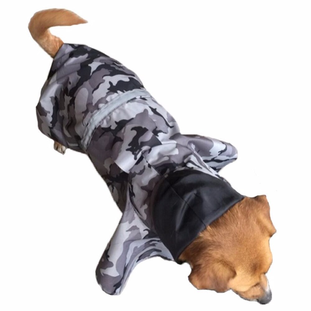 Hund Regenmantel Jacke Tarnung Mantel Für Hunde Regen Mantel Wasserdicht Welpen Haustier Kostümich M-XXL