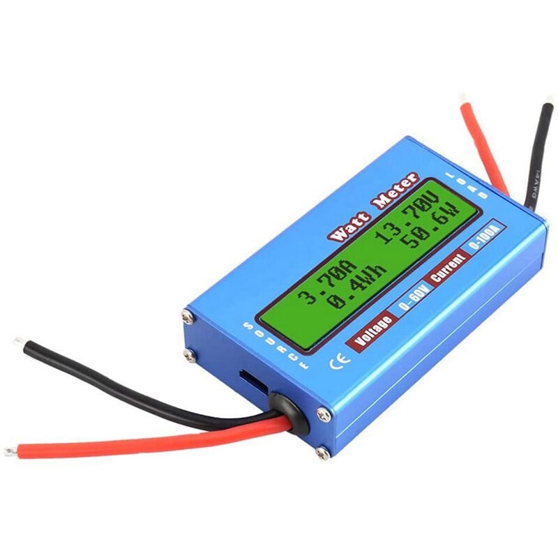 Hm Power Meter Digitale Monitor Lcd Power Meter 60V / 100A Dc Ampèremeter Solar Power Analyzer Model Power Meter