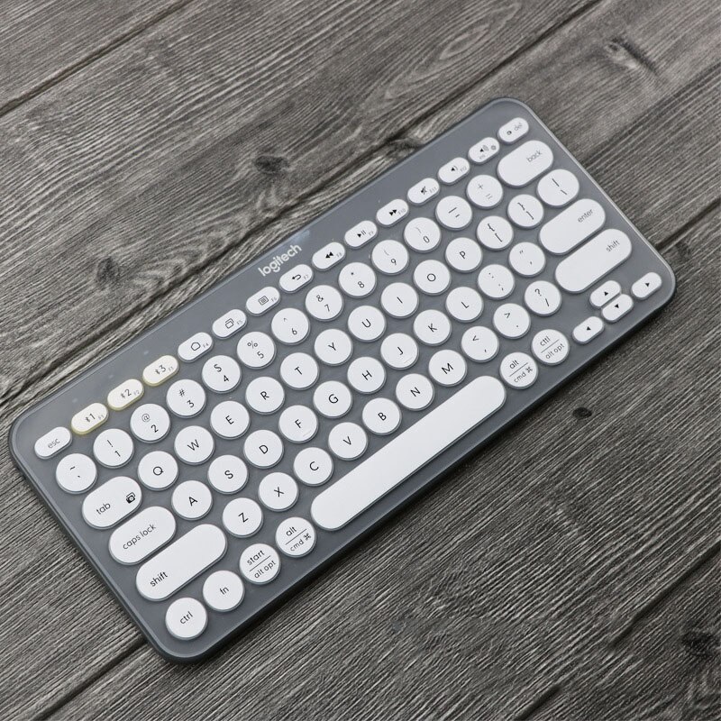 Housse de clavier sans fil pour Logitech K380, étui en Film Silicone souple et fin, coloré US, en coréen et en anglais: J-in-English