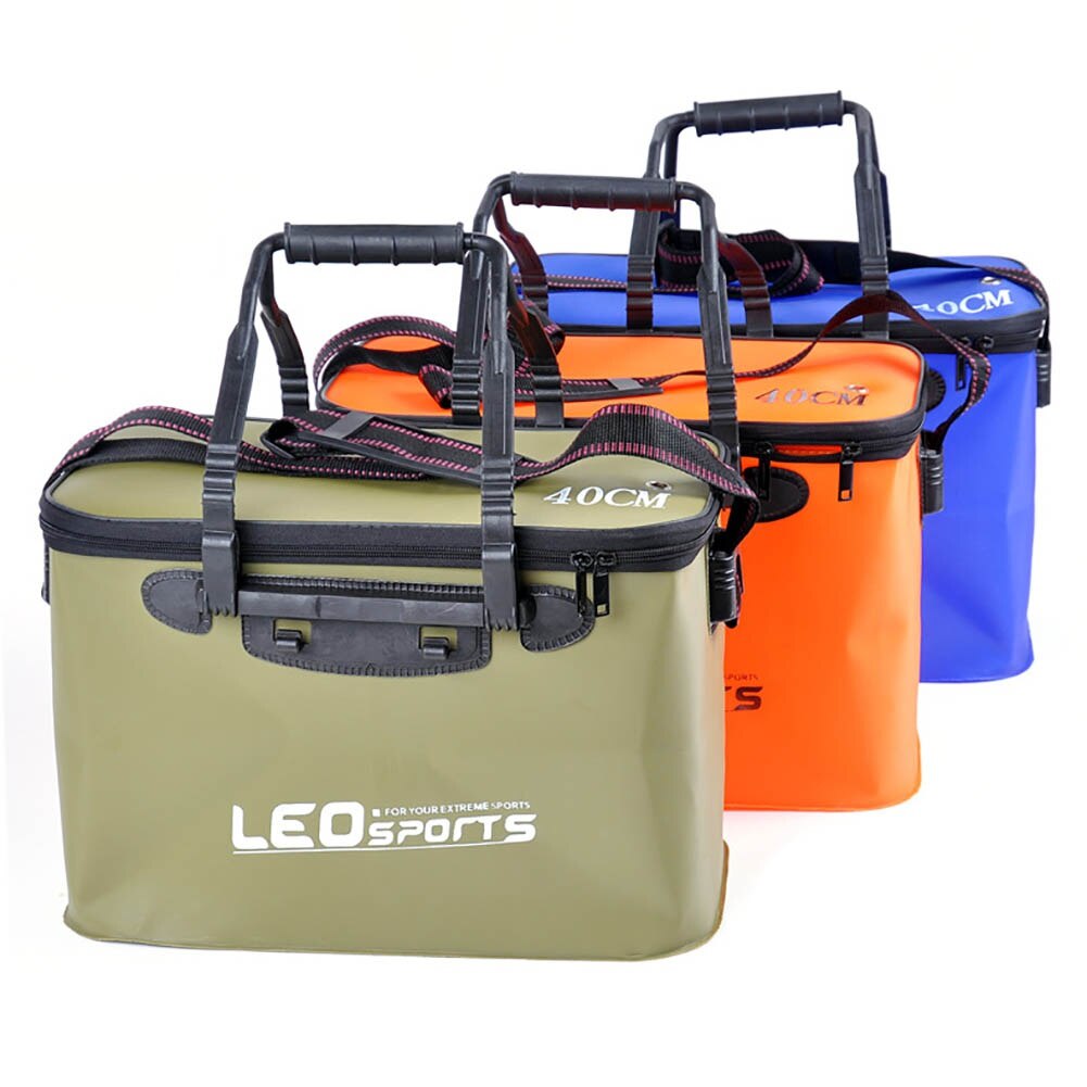 Portable EVA Fishing Box Multifunction Fishing Organizer Live Fish Boxes Camping Water Container Tackle Storage Bag