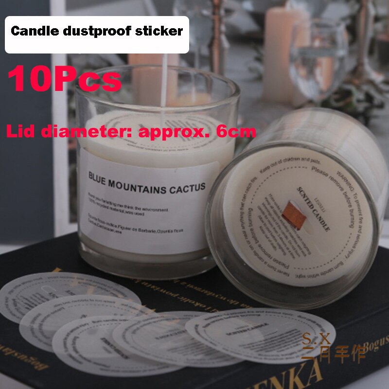Tapas antipolvo para velas, protectores de goteo desechables de papel, tapa de pestaña para manualidades, protección para fabricación de velas, vigilia, servicio de Iglesia, 100 piezas: 10Pcs 6CM