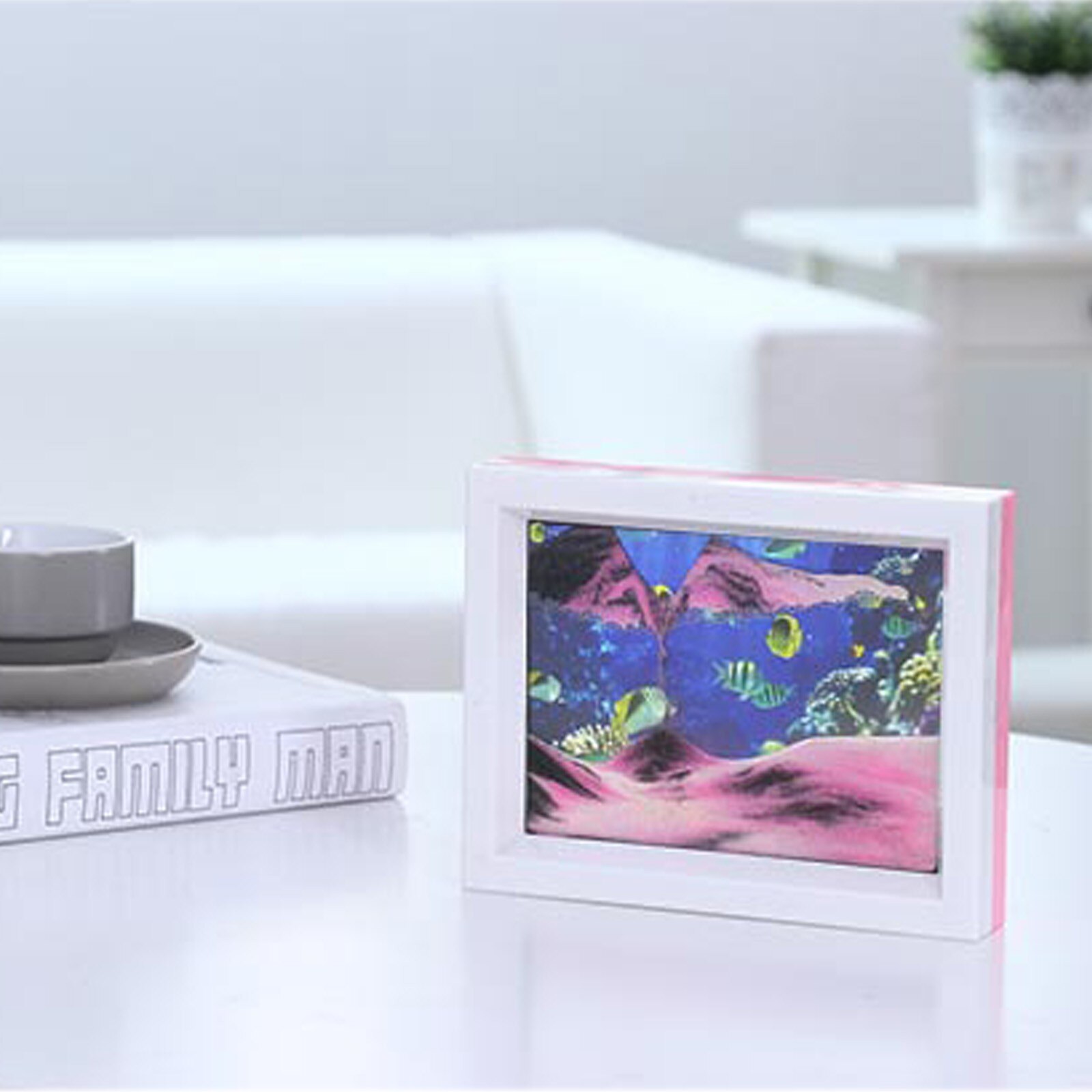 4 #100Ml Zandloper Bewegende Zand Art Liquid Vloeiende Zand Art Landschap Zand Foto Desktop Frame Decoratie Quicksand Schilderen