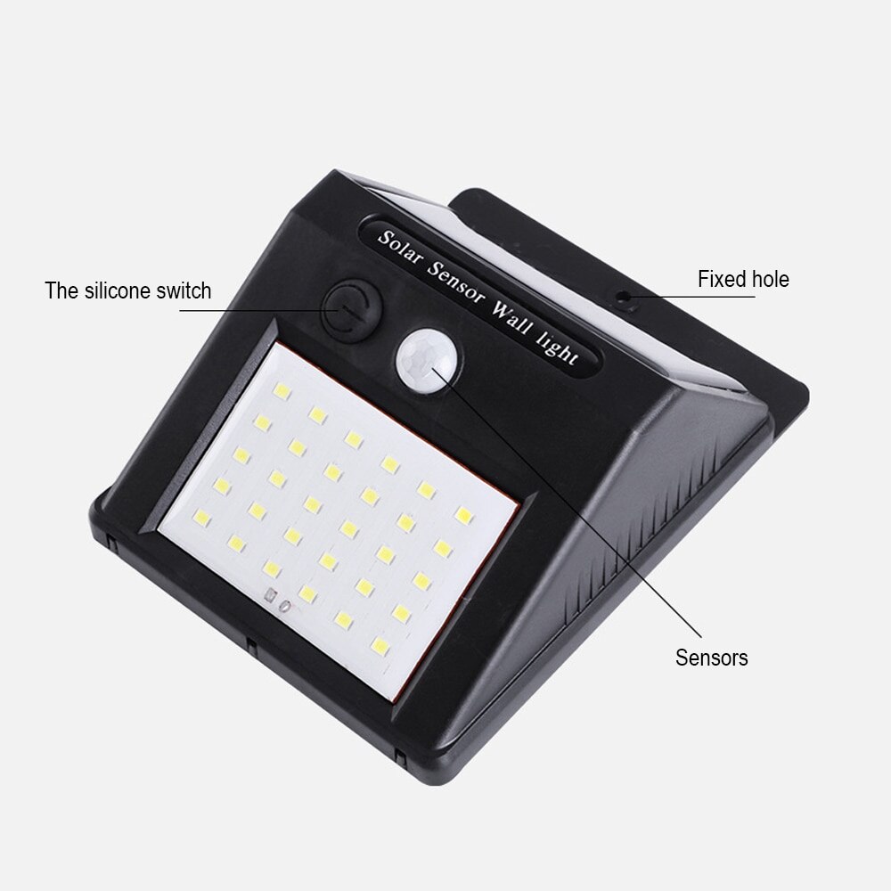 20/30 LED Solar Power Light PIR Motion Sensor 1/2/4pcs Solar Wall Lamp Outdoor Waterproof Energy Saving Garden Yard Lamps