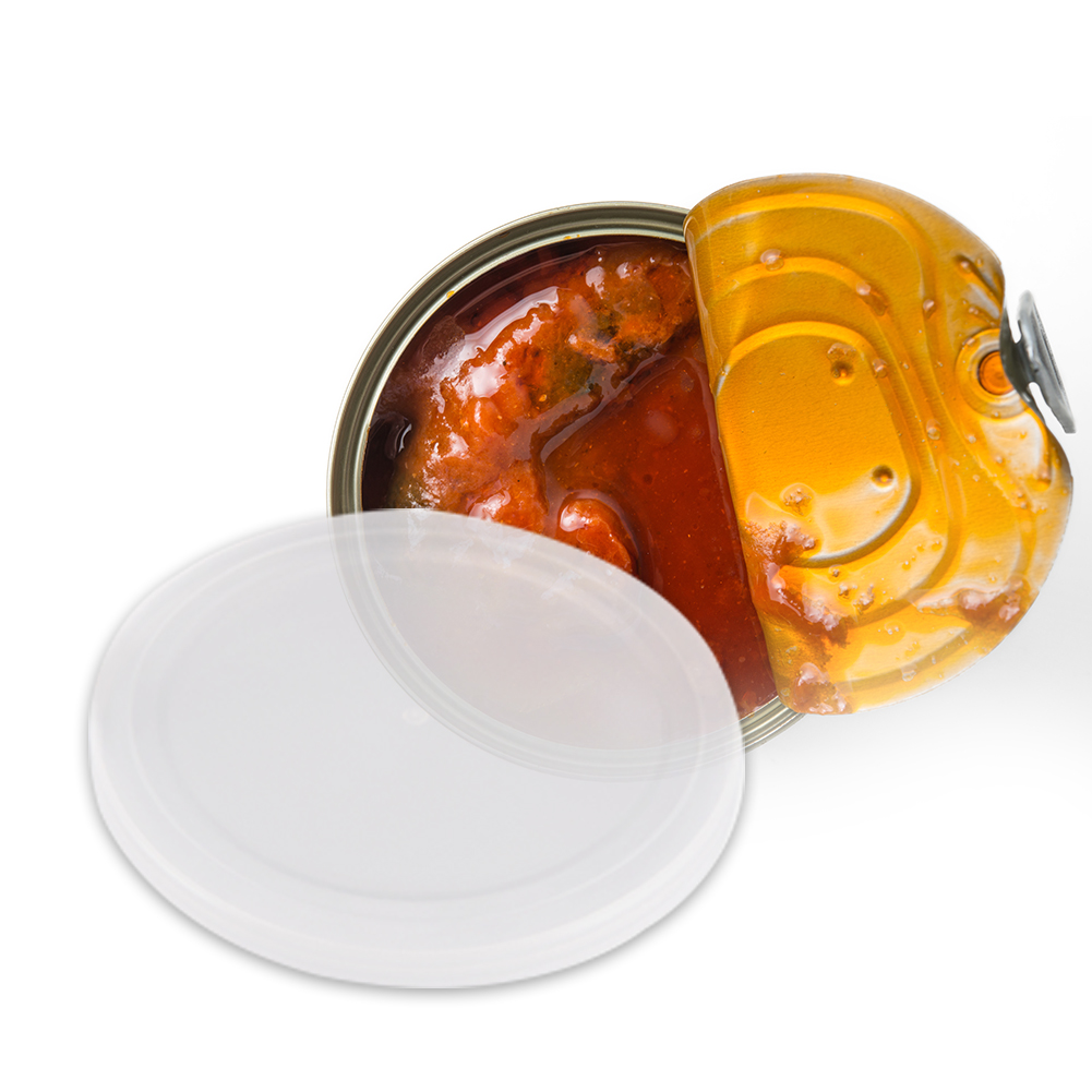 5pcs Reusable Food Storage Tin Cover Cans Lids Round Dog Cat Canned Lid Fresh Keep Dustproof Lids Pets Kitchen Supplies