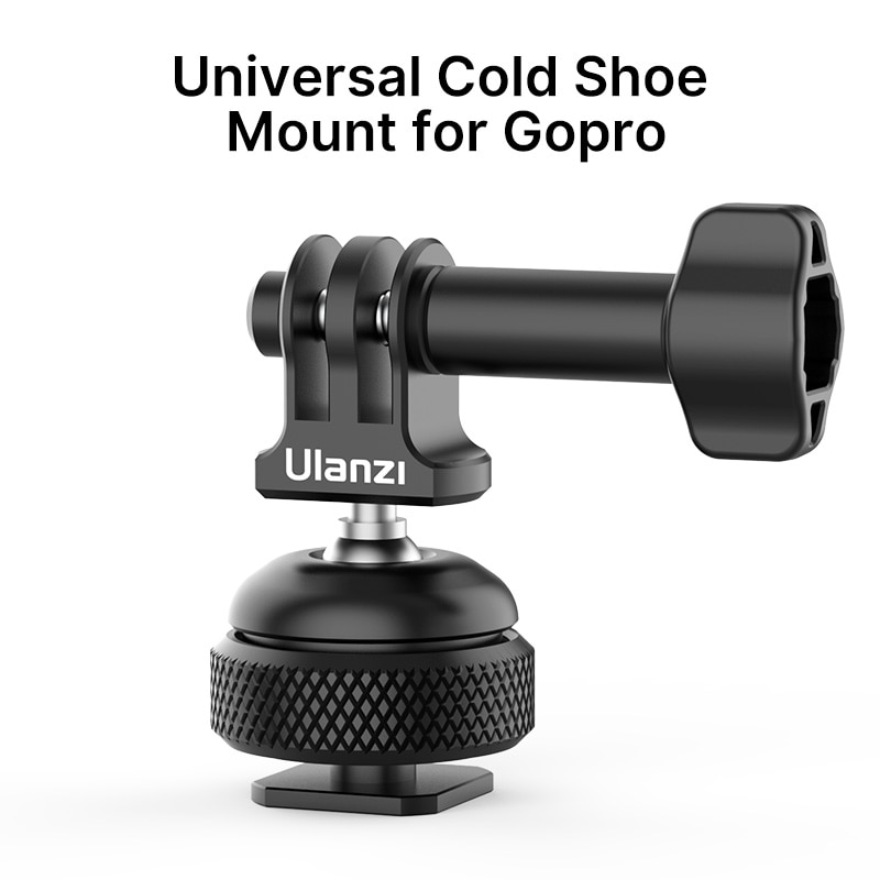 Ulanzi GP-6 Gopro Base Mount Koud Schoen 1/4 ''Om Gopro Adapter Mount 360 ° Verstelbare Balhoofd Universal Voor Gopro 9/8/7/6/5/4