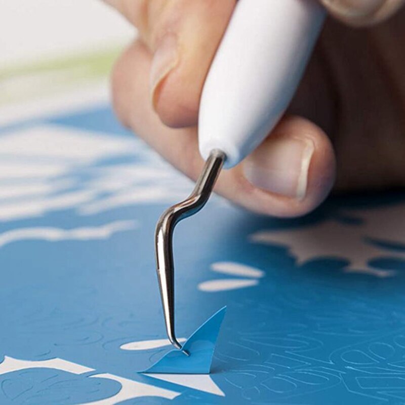 Vinyl Weeding Scrap Collector,Craft Vinyl Weeding Tool Set Dried Flower Basic Handmade Tools for Lettering Scrapbooking