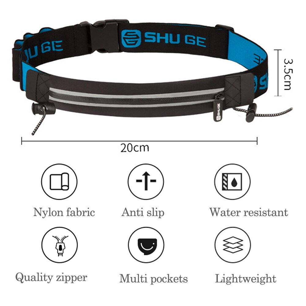 Running Race Number Belt Waist Bag Phone Bib Holder Fanny Pack For Marathon Travel Cycling Fitness Gym