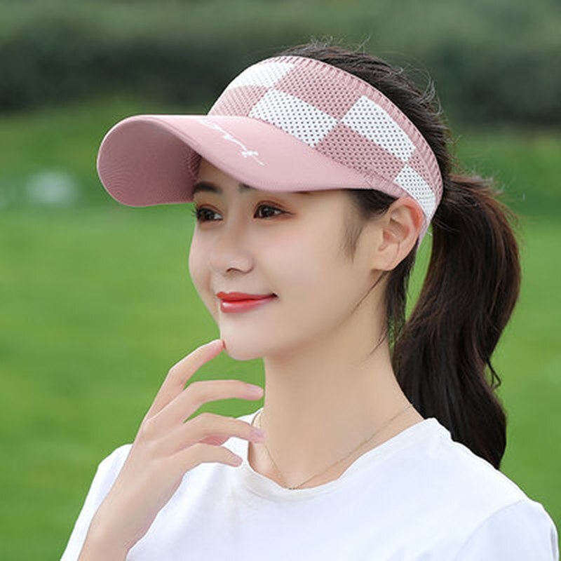 Summer Hat Outdoor Baseball Cap Sports Empty Top Hat Letter Breathable Lengthened Eaves Knitted Sun Hat Female Hat Women