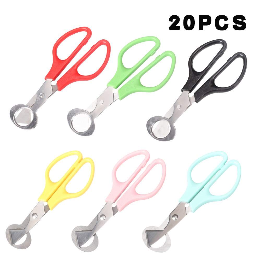 20PCS Quail Egg Scissors Fresh Bird Egg Scissors Stainless Steel Egg Cutters Cutters Egg Opener Egg Shell Utensils For Kitchen