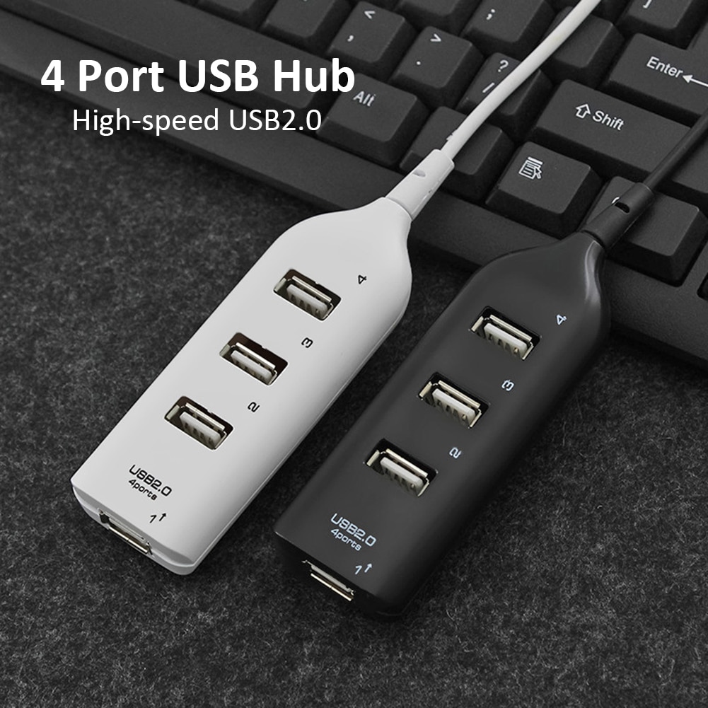 USB Hub 5Mbps High-Speed Adapter Extender 4 Port Distributor 1 Drag 4 Converter USB 2.0 Extension 4 Port HUB Hub