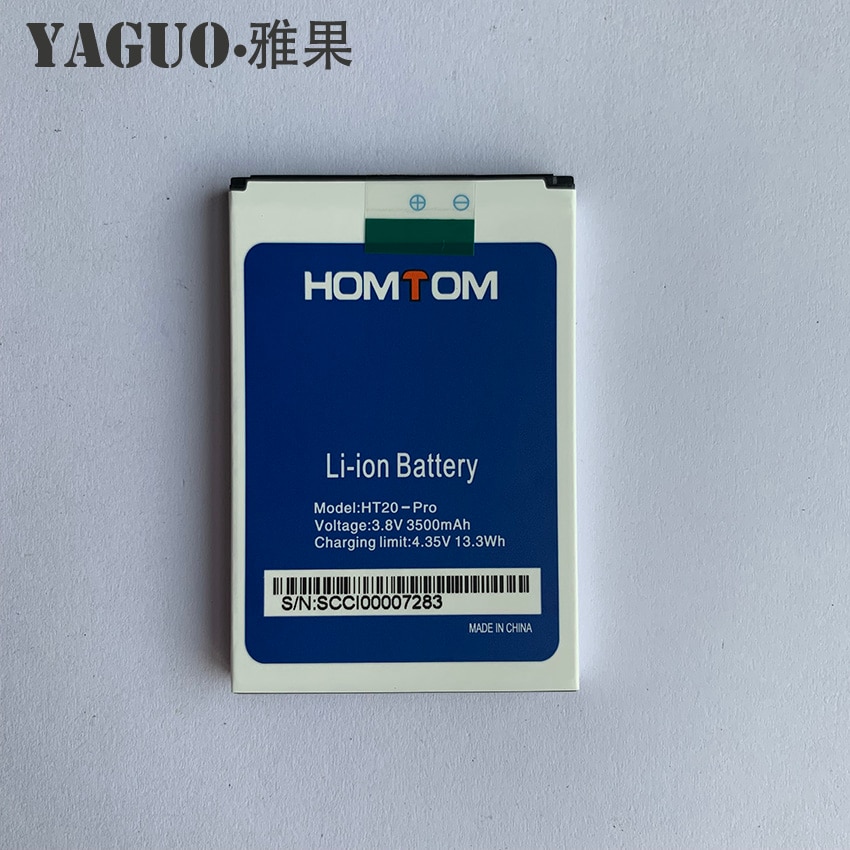 100% Original plein 3500mAh HOMTOM HT20 batterie de secours Batteries remplacement pour HOMTOM HT20 Pro HT20-Pro téléphone intelligent