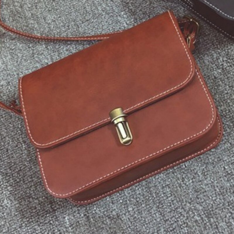 Vrouwen Crossbody Tassen Satchel Kleine Vierkante Tas Schouder Messenger Crossbody Tas Mobiele Telefoon Packet Bolsa: Dark Brown