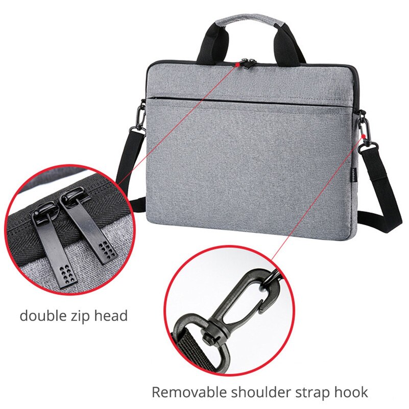 Laptop Bag 15 Inch Notebook Handbag Light Portable Computer Document Briefcase Bag For Men Women Document Organizer Storage Bag