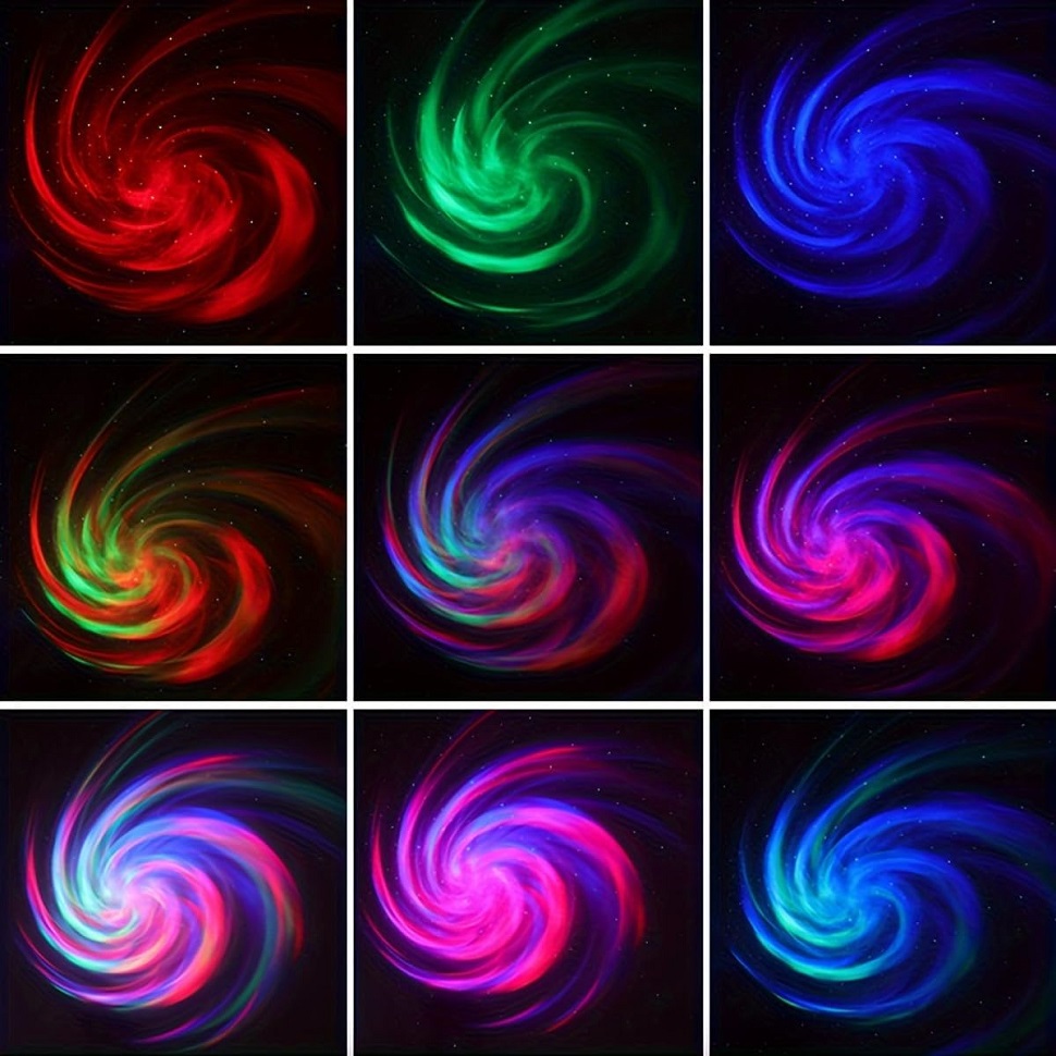 proyector LED de galaxia, luz colorida de cielo galaxia, decoración para de Navidad, proyector de luz nocturna para dormitorio, decoración para habitación de niños