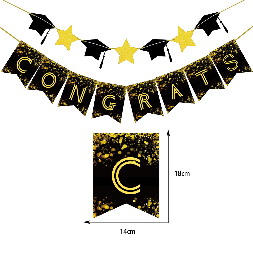 Guirlandes de chapeau de baccalauréat de remise de diplôme en or noir, guirlandes de casquette en papier pour les célébrations scolaires, décorations suspendues pour fête de remise de diplôme 2025: Olive