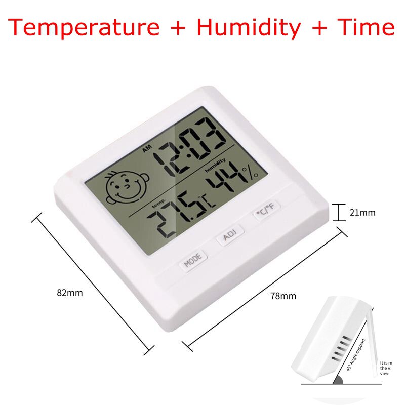 5V USB Power 3D Digital LED Desk Clock Brightness Adjustable Temperature Wall Horloge Table Clock for Bedroom Office Decoration: TemperaturexTime