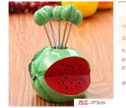 Fourchette à fruits en acier inoxydable | Fourchettes et support de 5 pièces nouveauté cœur rouge, fourchette à fruits en acier inoxydable, cuillère à Dessert, ustensiles de table, outils de cuisine: style 8