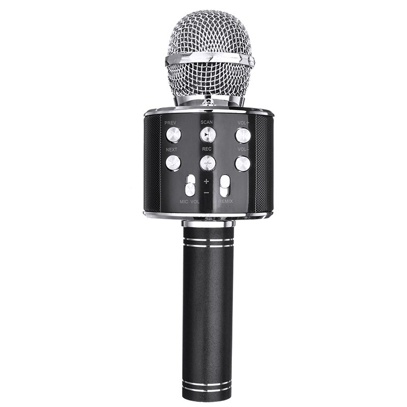 Professionelle Kondensator Karaoke Mic Bluetooth Drahtlose Mikrofon Stehen Radio Mikrofon Studio Aufnahme Studio: Schwarz