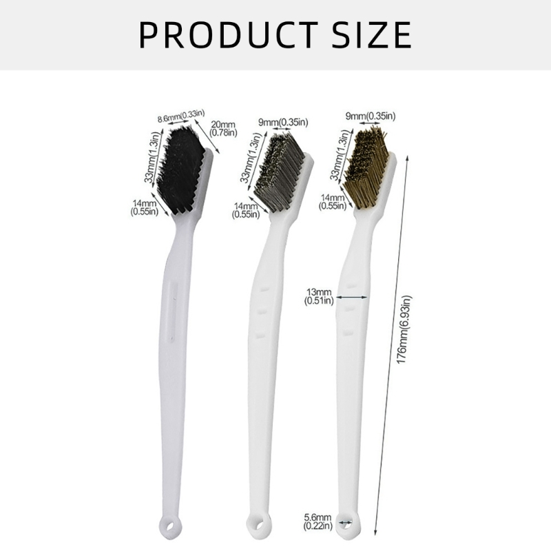 Bristle Brush Hard Bristle Brush Cleaning for Polishing Collectible Items