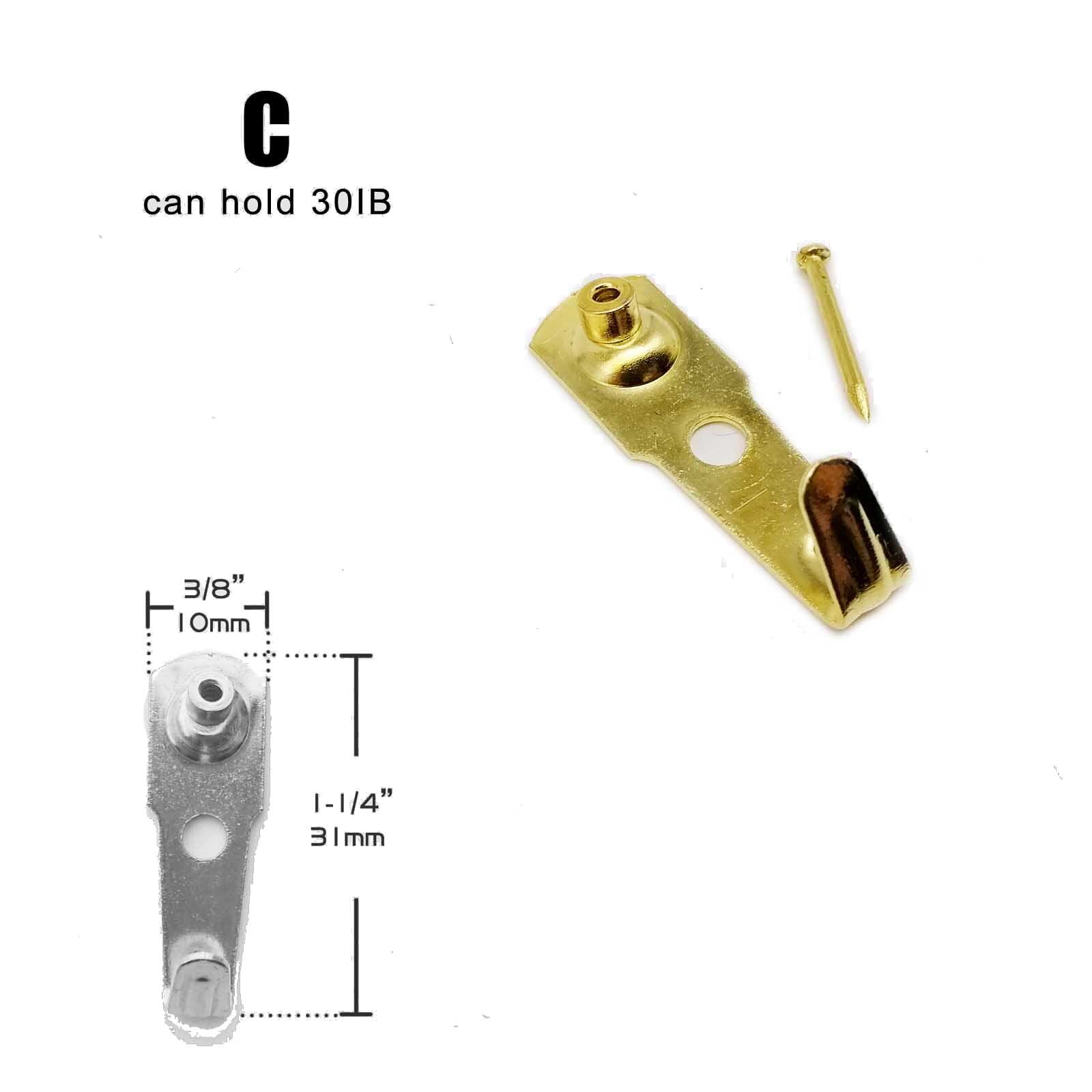 5Pcs 10 20 30 50 100IB Hoge Sterkte Stalen Metalen Foto Foto Olieverf Frame Spiegel Klok Haak Hanger hard Hout Effen Muur